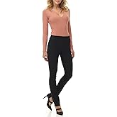 Rekucci Women's Ease into Comfort Stretch Office Casual Slim Pant