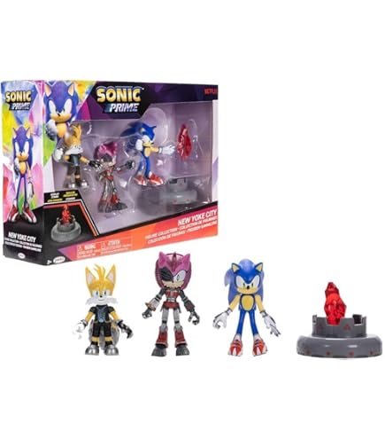 Amazon.com: Sonic Prime: Deluxe Box V2-12 Pack Collectible Figures