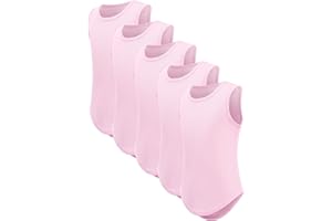 Celfaeree 5 Packs Girls Athletic Tank Tops Active Dry Fit Tank Top for Girls Dance Yoga Workout Tops for Exercise