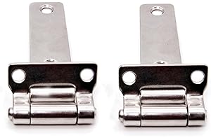 2Pcs Stainless Steel 304 Container Hinge, Marine Forged Truck Vehicle Hinge for Boat Accessories Marine for Wooden Cases- 2pc