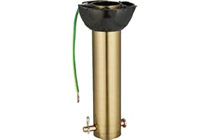 THXLCON 4 inch Ceiling Fan Extension Rod,Ceiling Fan Downrod with Ball Head,Downrod Extension for Fan,1 inch Outside Diameter, Boom Suitable for a Wide Range of (golden)