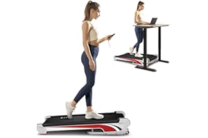 REDLIRO Walking Pad with Incline, 2.5HP Compact Under Desk Treadmill Portable, 350lbs Capacity Incline Walking Pad for Small Space Fit Standing Desk at Home
