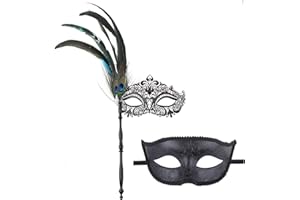 IETANG Couple Mask Half Venetian Masquerade Ball Mask Party Costume Accessory