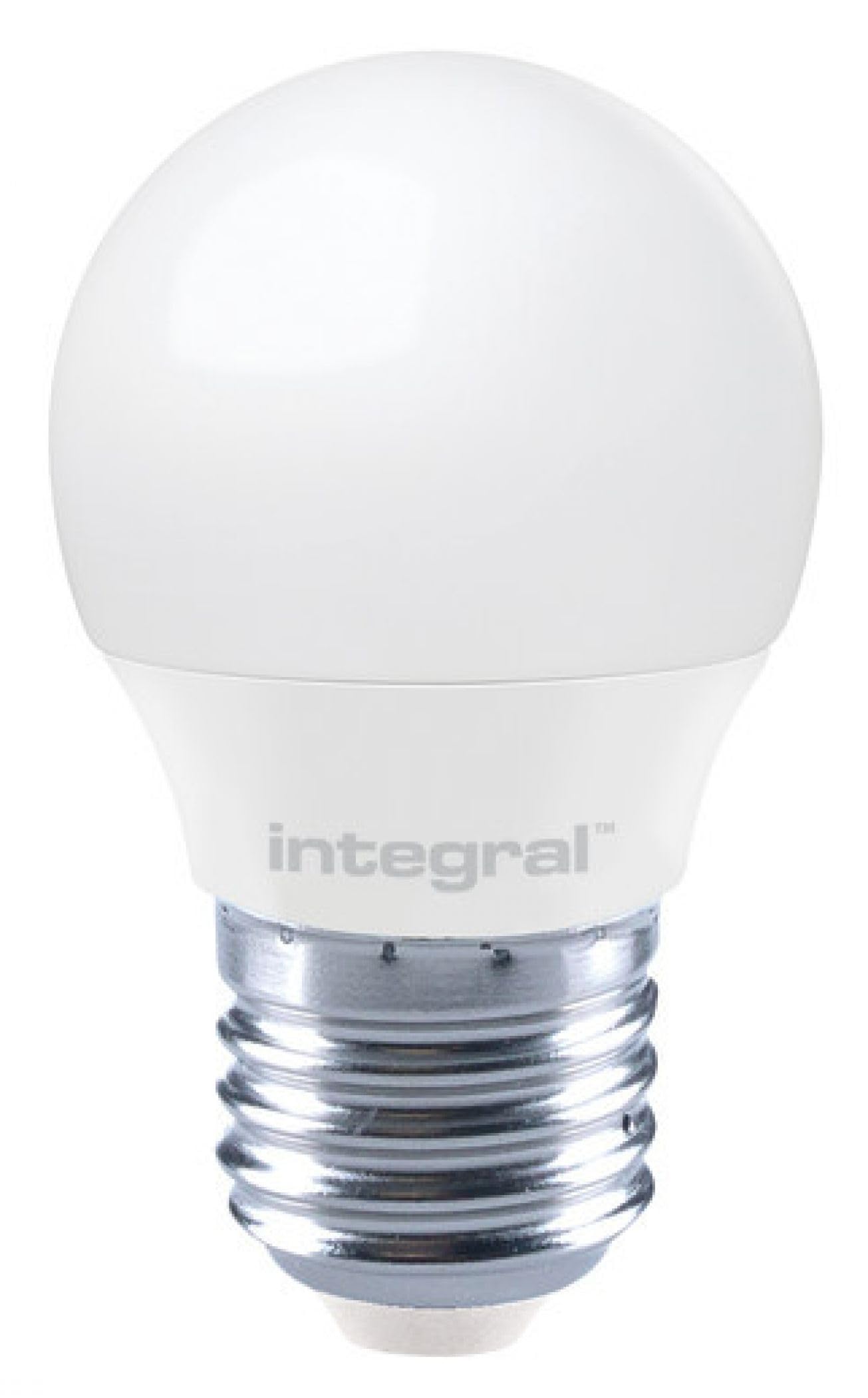 Integral LED Golf Ball E27 470LM 6.3W EQ. to 40W 2700K DIMMABLE 80CRI 260° Frosted