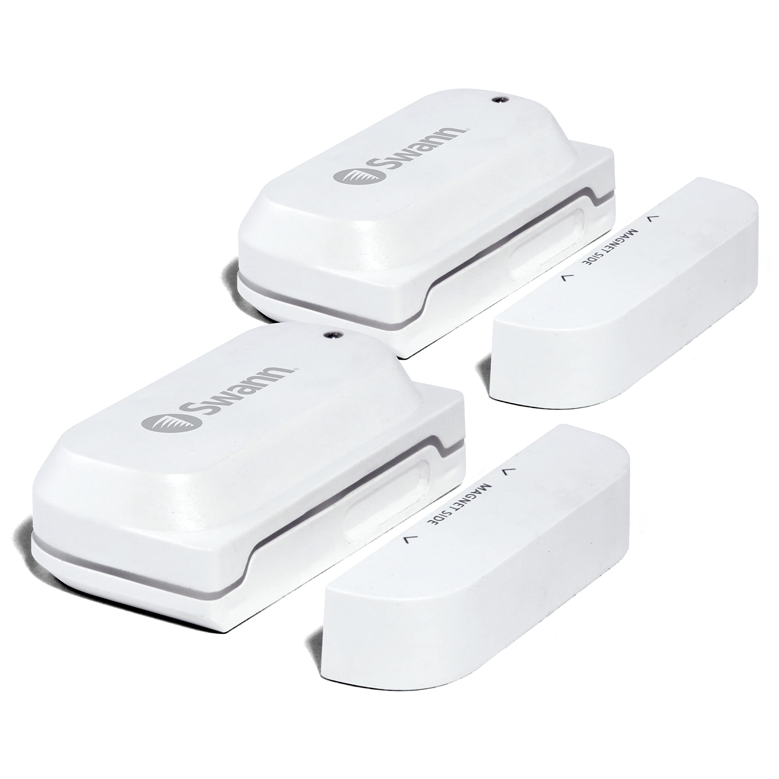 Swann Wi-Fi Window/Door Alert Sensor 2 Pack. Easy Installation (Permanent or Temporary), Wi-Fi Connected, Battery Powered, No Hub Required, Alerts to Your Smartphone & Control Sensor Using App