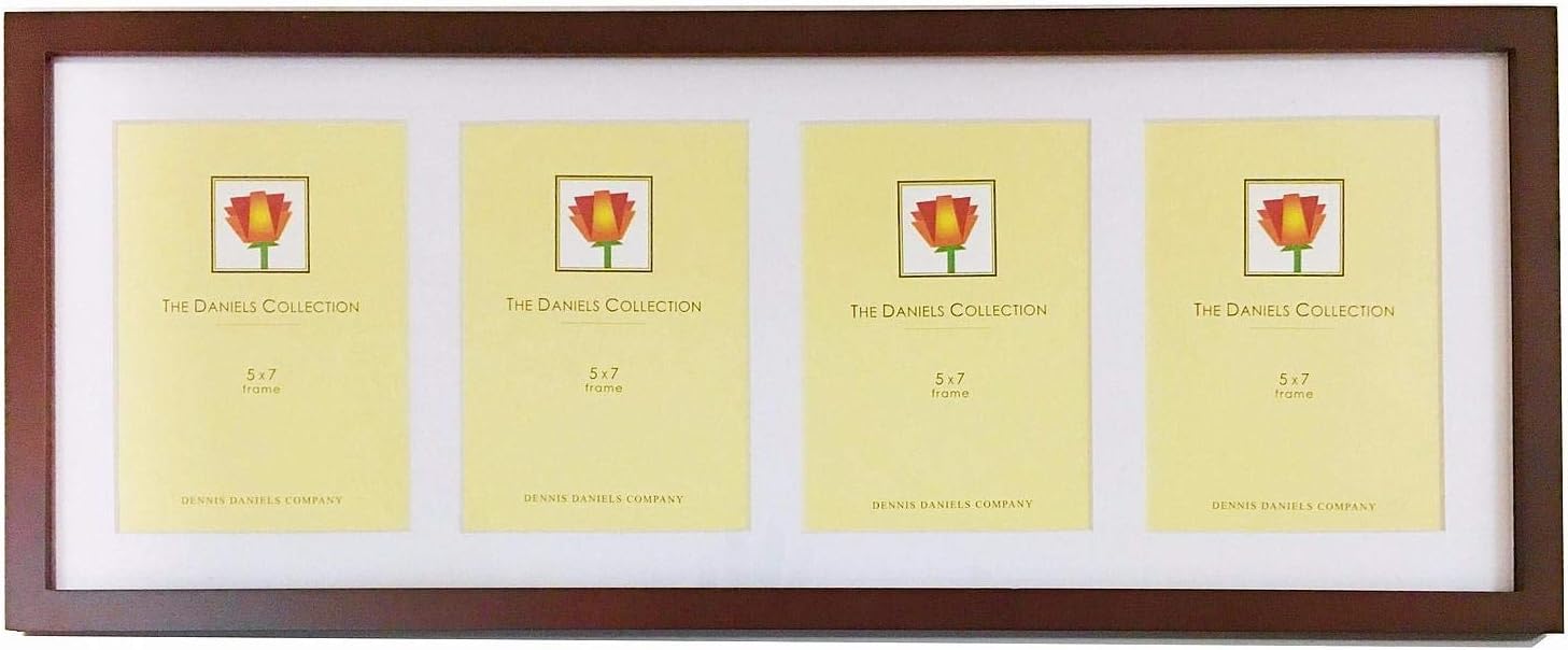 Gallery Woods Atrium 4-Opening Walnut-Brown Collage by Dennis Daniels - 5x7