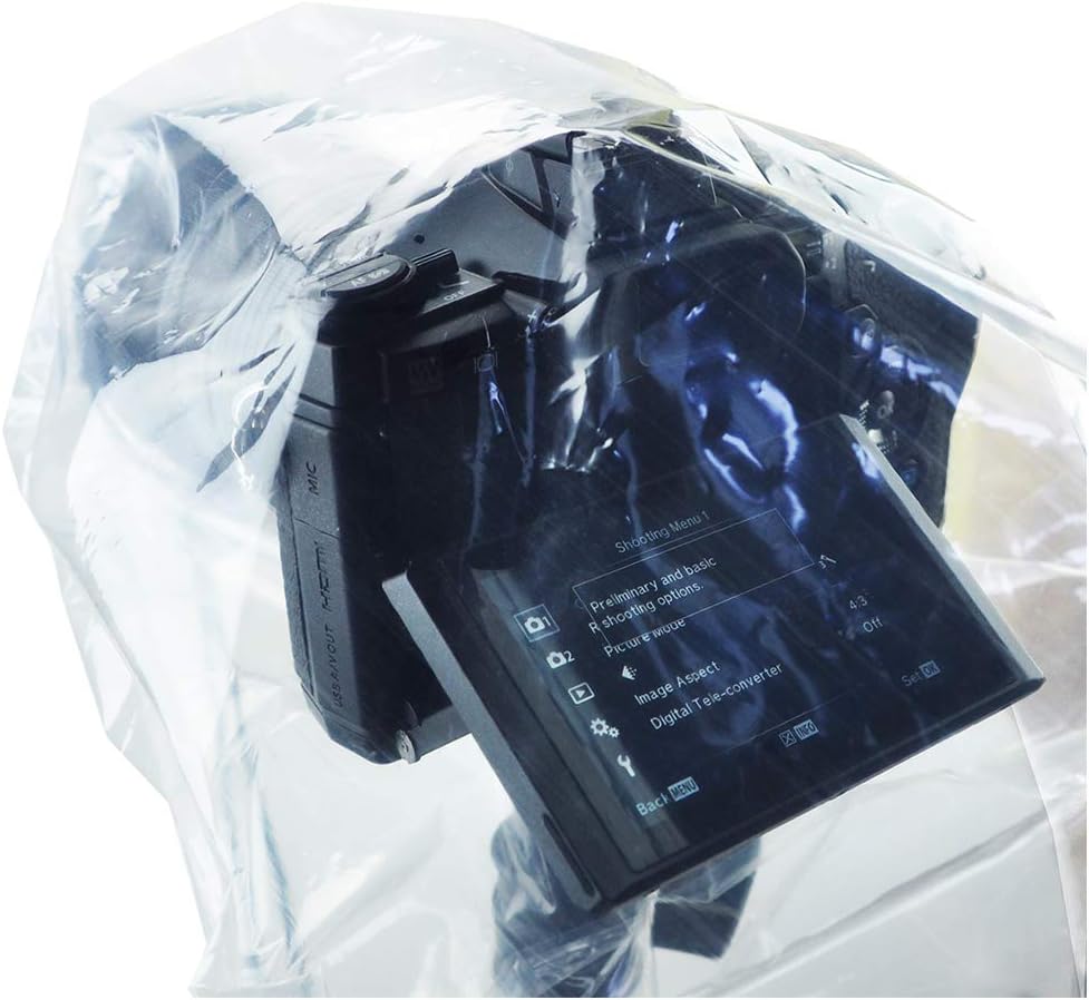 JJC 6 pieces Camera Rain Cover Protector for Canon Nikon and Other Digital SLR Cameras with lens - Image 3