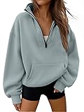 Trendy Queen Womens Sweatshirts Quarter Half Zip