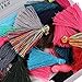 Linsoir Beads 30mm Multi-colors Soft Cotton Cord Tassels Variety Pack Box Set (100pcs/box)