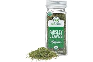 Geo-Fresh Organic Parsley, 0.42 oz (12g), Seasoning | Soups & Salads | Non-GMO, Kosher, 100% Organic, Gluten Free, USDA Certified