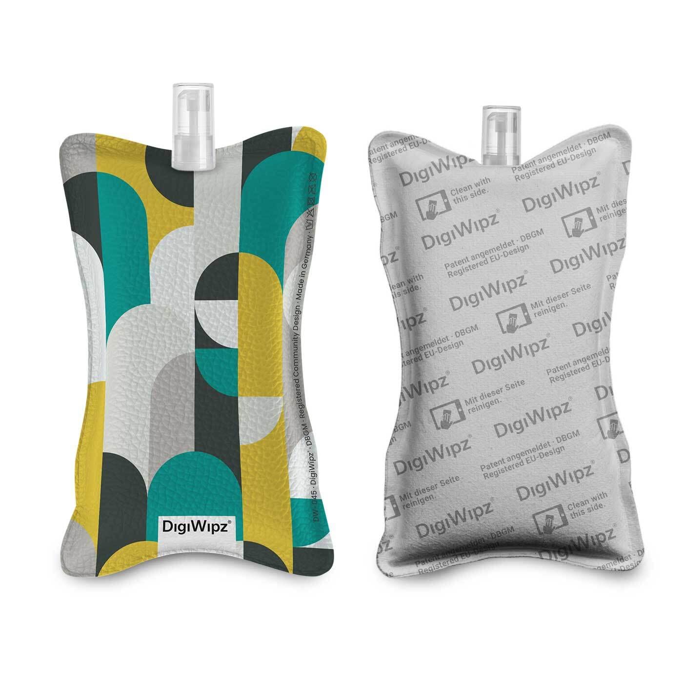 DigiWipz® The ingenious 2-in-1 display cleaner (Bauhaus No. 2) – screen cleaner for displays and touchscreens – screen cleaner microfibre sponge with integrated sprayer