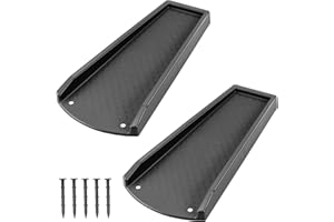 Ogutter Splash Blocks for Gutters Downspouts, 24" Downspout Extensions for Rain Water Drainage, Thickened Gutter Splash Guard with Fixing Piles(2 Pack, Black)