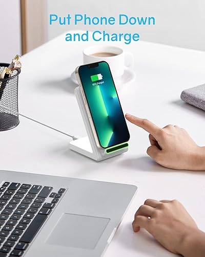 MGG Wireless Charger, 15W Fast Wireless Charging Stand [Adapter