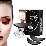Puya Eyeshadow Stamp Crease,Glitter Eye Shadow Powder Applicator,Eyes Makeup Tool Draw Eyeshadow in Seconds (3 Pack)