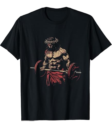 Amazon.com: Gym Lifting Ripped Muscles He is Rizzin Jesus