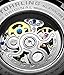 Stuhrling Original Men's 574.02 Executive II Automatic Skeleton Black Leather Band Watch