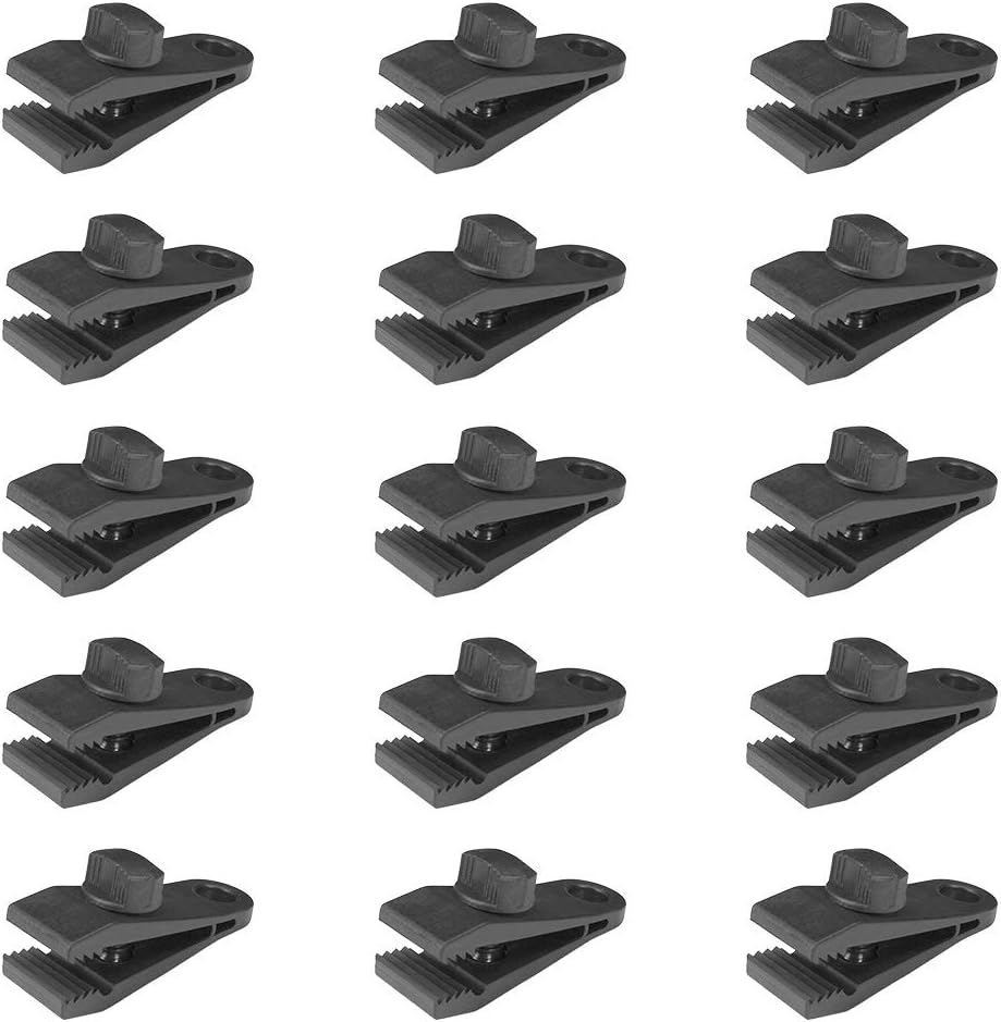 Clips para lona, clip de bloqueo de tornillo de pulgar resistente y