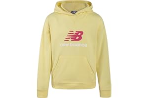 New Balance Active Girls Sweatshirt - Breathable Athletic Fleece Pullover Hoodies for Girls with Pockets (Sizes: 7-16)