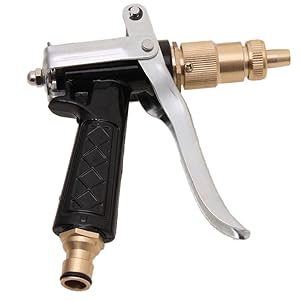 Dolphy Brass Nozzle Water Spray Gun (Black And Gold)
