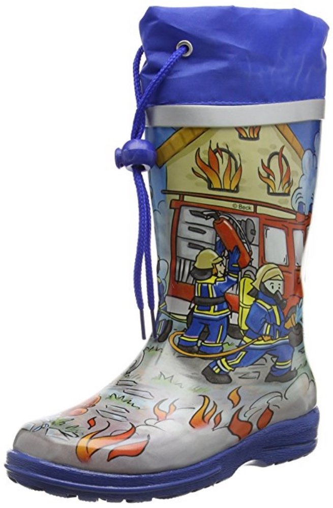 Beck Boy's Fire Wellington Boots, Multicolour, 11 UK Child