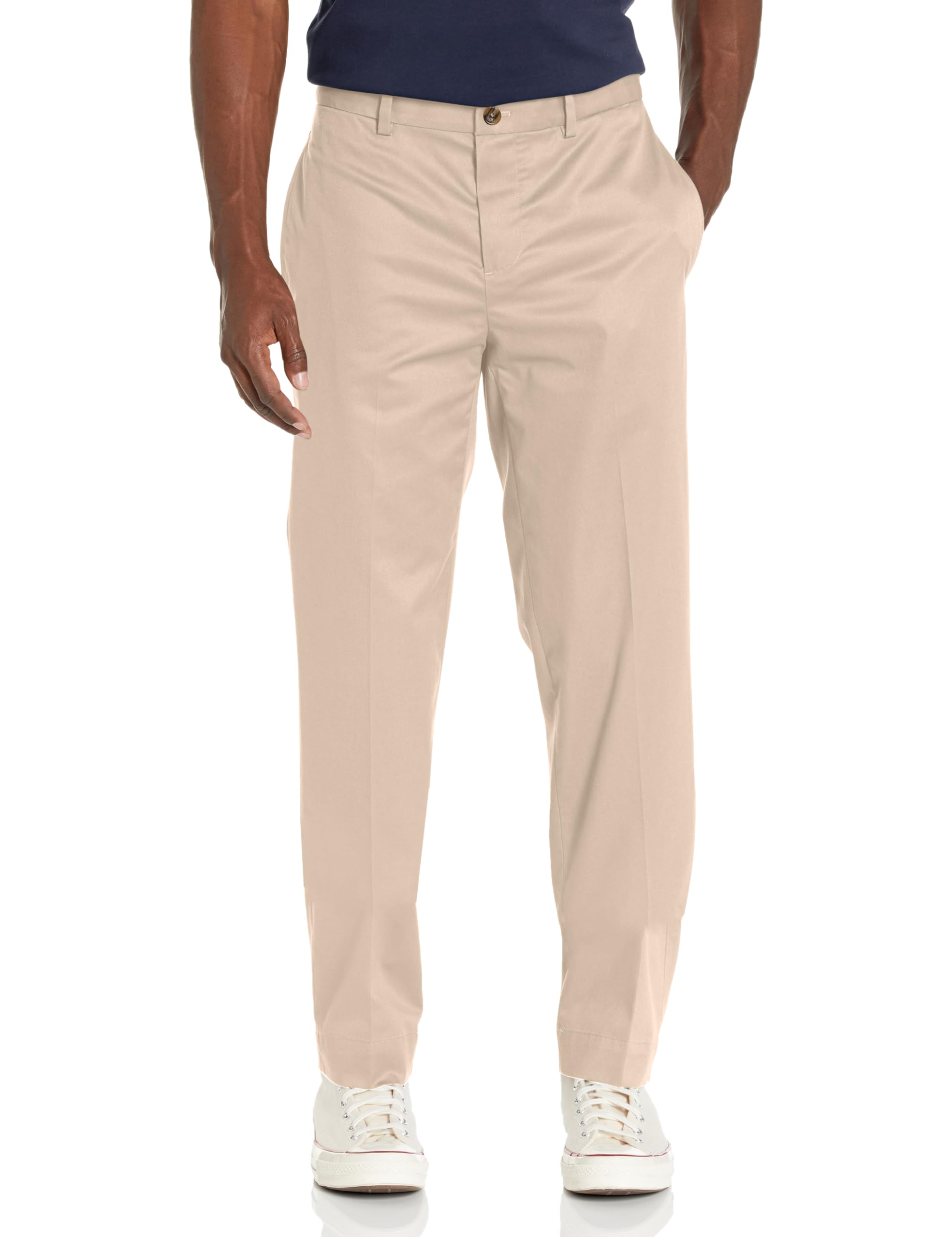 Brooks Brothers Men’s Regular Fit Stretch Lightweight Advantage Chino Pants, Khaki/Khaki, 35W x 30L