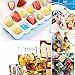 Ice Cube Trays Silicone,Ice Cube Mold Ice Tray Spill Resistant Lids 4 Pack and Flexible Reusable 14-Ice Trays Set with Lid Stackable BPA Free Dishwasher Safe Ice Cube Maker Storage Containers
