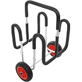 Pinelicorn Stand up Paddle Board SUP Transport Cart with Wheels, Double SUP Carrier Trolley, Aluminum Paddle Board Cart for Surfboard