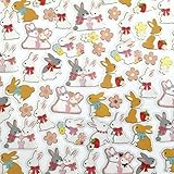 Rabbit Bunny Flake Stickers Assoted 10 Designs / 78 Pieces in a Package