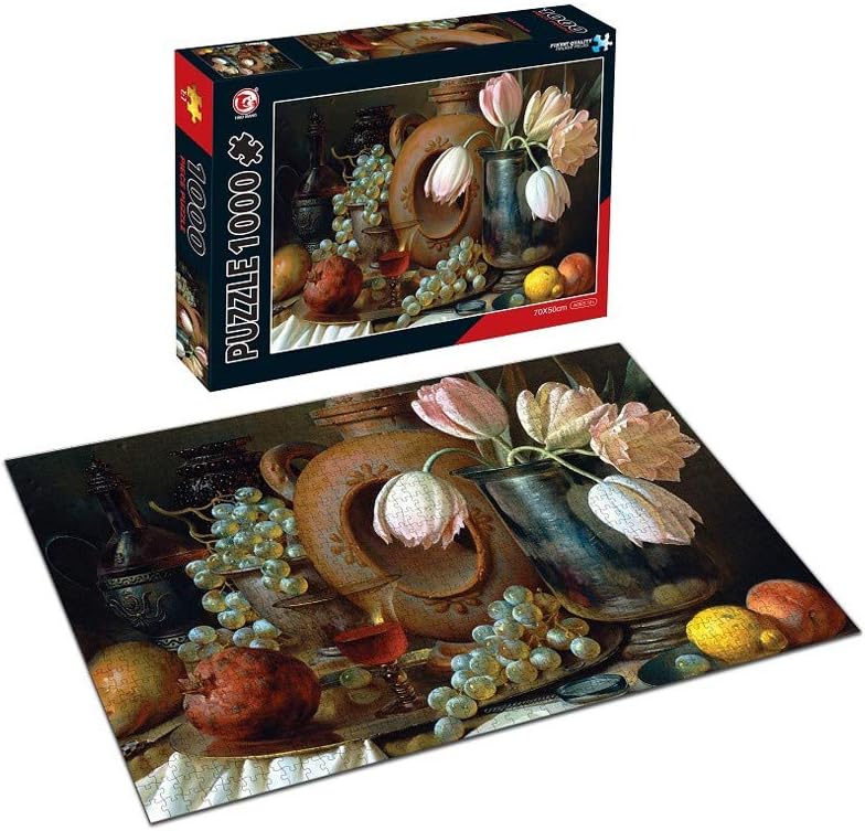 Darkduke - Jigsaw Puzzles 1000 Pieces for Adults Kids - Still Life vase - Large Stress Reliever Puzzle Game Toys Gift