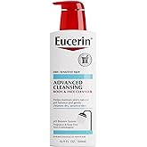 Eucerin Advanced Cleansing Body & Face Cleanser - Fragrance & Soap Free for Dry, Sensitive Skin - 16.9 fl. oz Bottle