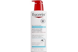 Eucerin Advanced Cleansing Body & Face Cleanser - Fragrance & Soap Free for Dry, Sensitive Skin - 16.9 fl. oz Bottle