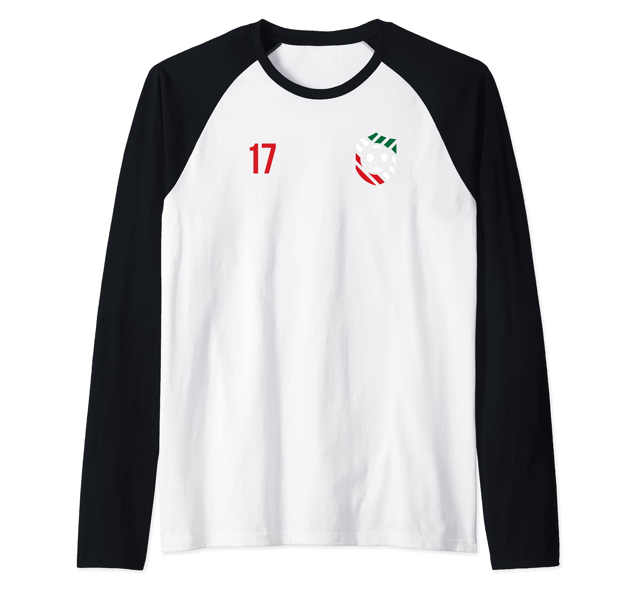 Flag Mexico Raglan Baseball Tee