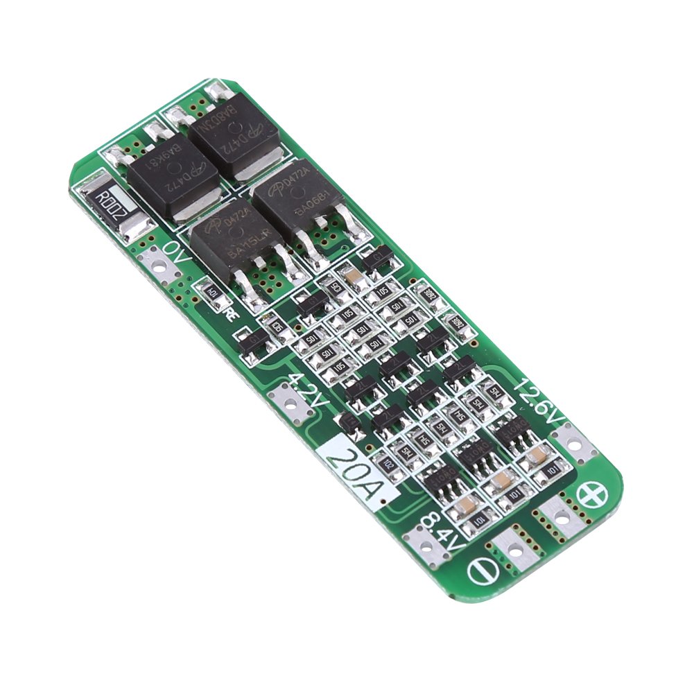 3Series 20A 12.6V PCB Board with Automatic Recovery Function for 18650 Li-ion Lithium Battery Cell