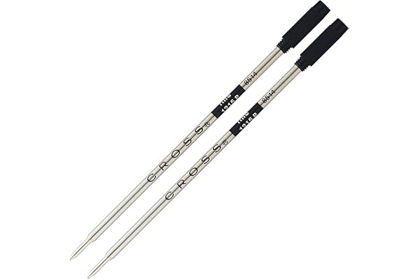Cross Ballpoint Pen Refill - Black - Fine - 2-Pack - Refill for Consistent Ink Flow - Quick-Drying & Smudge-Free - Precision-