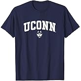 Connecticut Huskies Arch Over Navy Officially Licensed T-Shirt Small