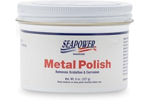 TR INDUSTRIES Seapower SMPO-8 Marine Metal Polish and Scratch Remover - 8 oz.