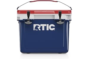 RTIC Ultra-Light 22 Quart Hard Cooler Insulated Portable Ice Chest Box for Drink, Beverage, Beach, Camping, Picnic, Fishing, Boat, Barbecue, 30% Lighter Than Rotomolded Coolers