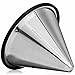Barista Warrior Compatible for Chemex & Hario V60 Pour Over Coffee Filters - Reusable Stainless Steel - Best Coffee Maker and Bar Accessories (Silver)