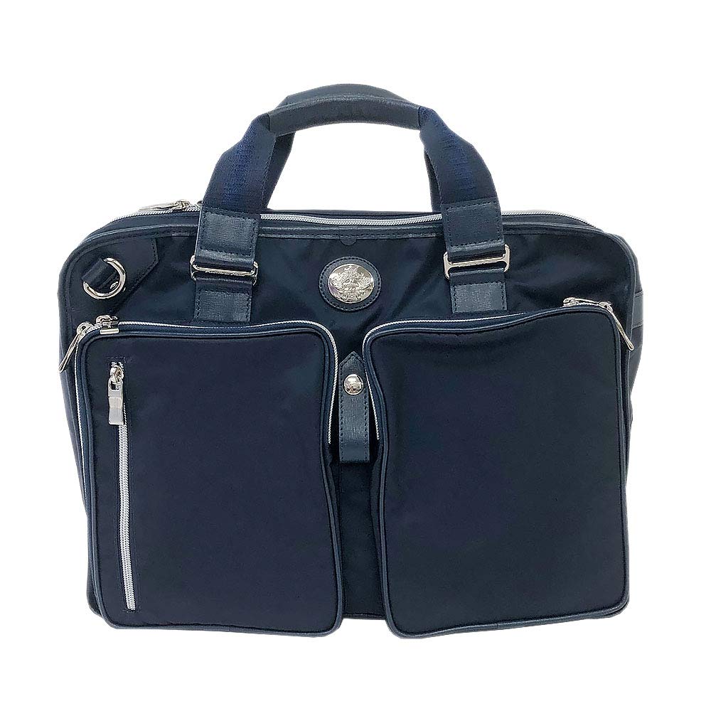 [OROBIANCO] 残り1点 [3wayショルダー付き] ANGOLOGIRO-C 01 NYLON SAFFIANO 並行輸入品 [オロビアンコ] ビジネスバッグ ショルダーバッグ リュックサック バッグ メンズ ブリーフケース 出張 大容量 [イタリア製] (BLU-SCURO/ネイビー)