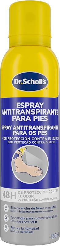 Fresh Step, Desodorante para Pies con Fórmula Antitranspirante, Neutraliza el Olor por 24h y Absorbe la Humedad y el Sudor, 1x150ml