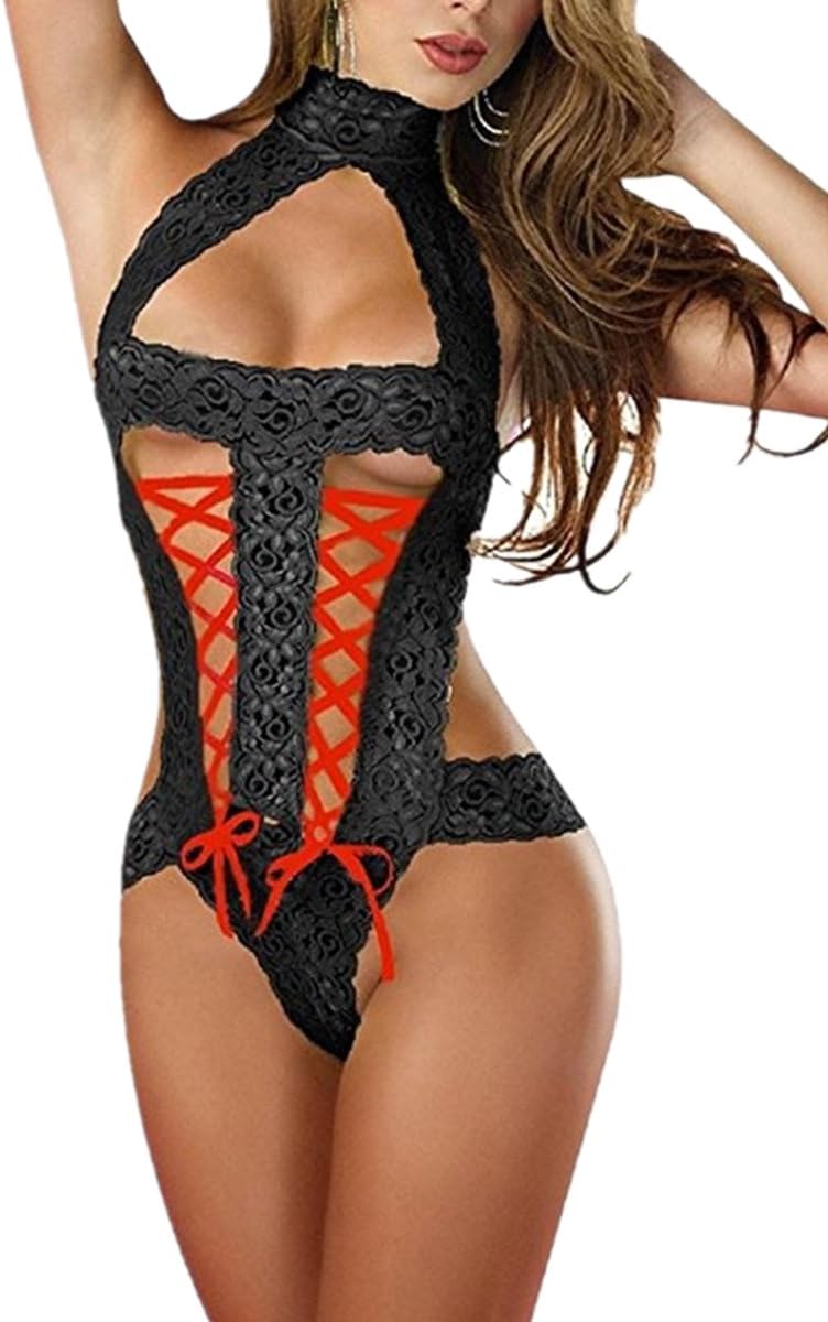 YeeHoo Womens Perspective Nightwear Sleepwear Lace Lingerie