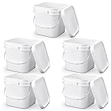 Suzile 2.2 Gallon White Food Grade Bucket with Lid