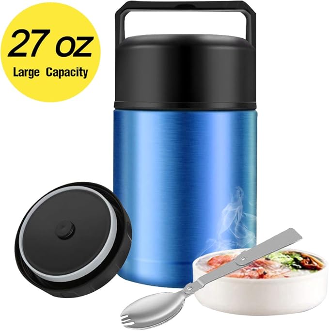 Food Thermos, 27oz Wide Mouth Soup Thermos for Hot Food