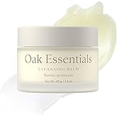 Oak Essentials Cleansing Balm | Makeup Remover Face Cleanser with Avocado Oil, Juniper & Safflower Seed Oil, 1.4 Oz