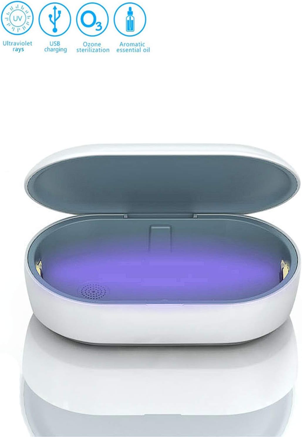 Portable UV Light Sanitizer, UV Sterilizer Box For Nail Nippers, Makeup Tools, Cellphone, Jewelry, Glasses, Keys