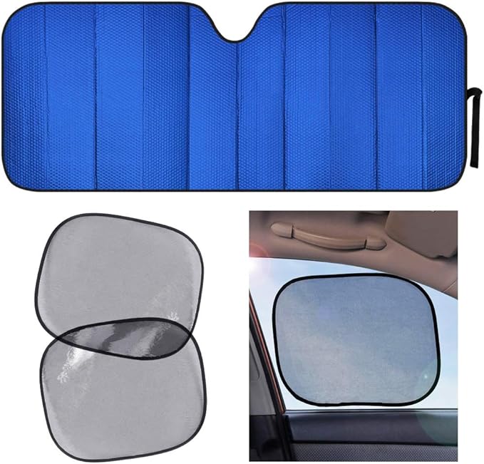 Motor Trend Front Windshield Shade with Static Cling Side