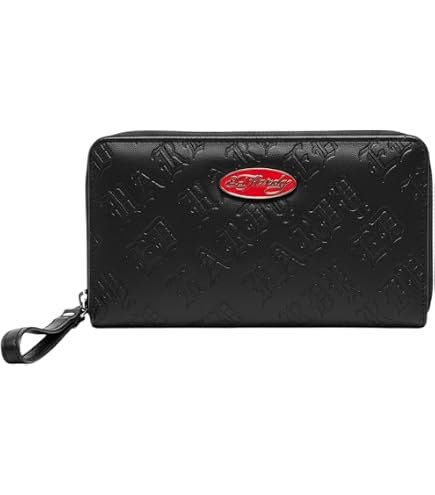 Amazon.com: ED HARDY Tiger Print Logo Zip Around Bifold Wallet