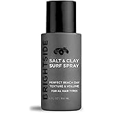 BRIGHTSIDE Salt & Clay Surf Spray - Instant Volume & Texture for Thicker Looking Hair - Natural Sea Salt Spray for Men & Women - Hydrate & Hold for All Hair - Alcohol-Free, Clean ingredients - 6oz