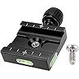 Fotasy 50 mm Arca Swiss Type Clamp, Quick Release Plate Clamp, QR Clamp, Arca Tripod Mount for Tripod Head Monohead, fits Arc
