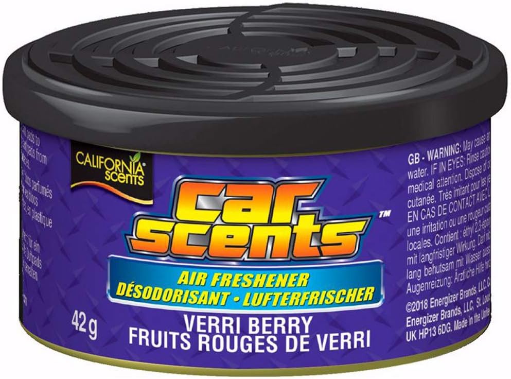 California Scents E301412800 Air freshener-Verri Berry-Can 42gr, black, blue, 42 g (Pack of 1)